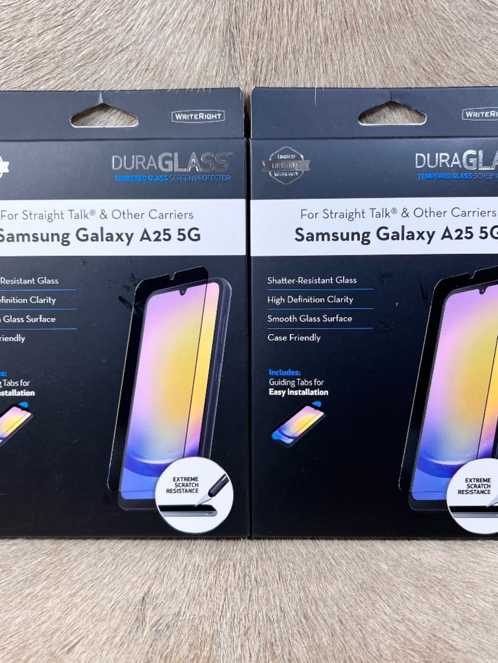 2x DuraGlass Tempered Glass Screen Protector for Samsung Galaxy A25 5G